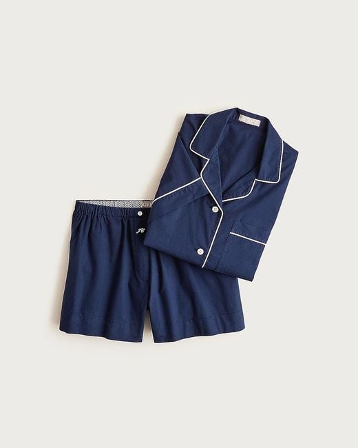 J.Crew Blue Pajama Short Set