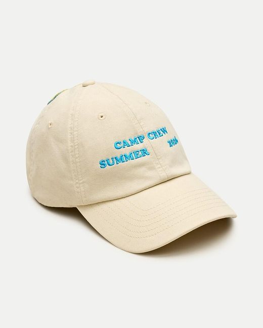 J.Crew White Camp Crew Canvas Cap for men