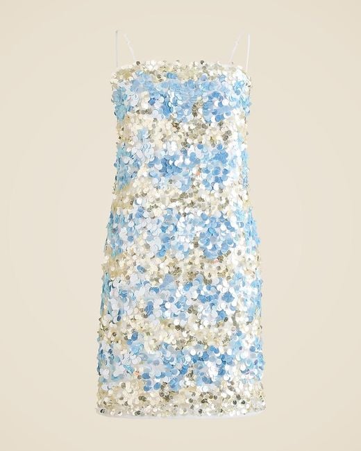 J.Crew Blue Collection Sequin-Embellished Mini Dress