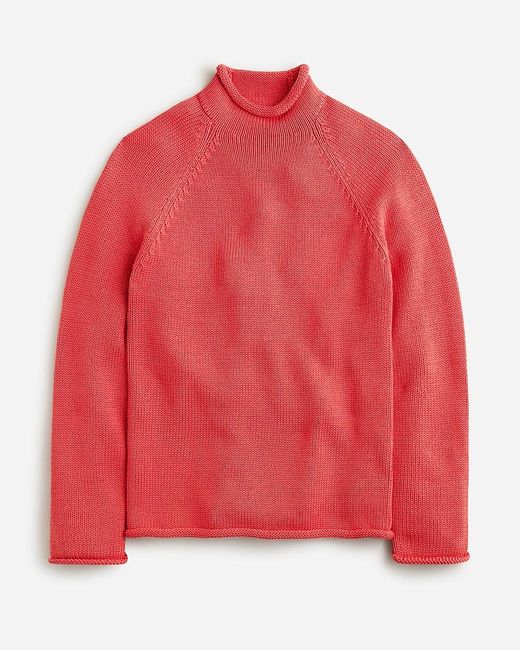 J.Crew Red 1988 Heritage Cotton Rollneck Sweater for men