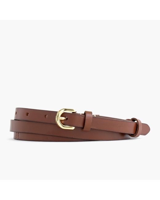 J.Crew Brown Leather Double-wrap Belt
