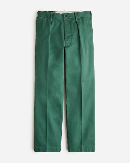 J.Crew Green Wallace & Barnes Pleated Creased Work Pant for men
