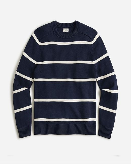 J.Crew Blue Heritage Cotton Crewneck Sweater for men