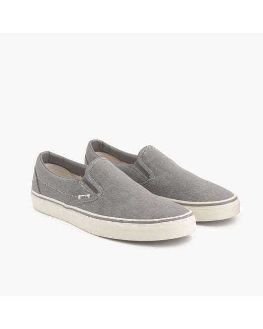 Vans Metallic ® For J.crew Washed Canvas Classic Slip-on Sneakers for men