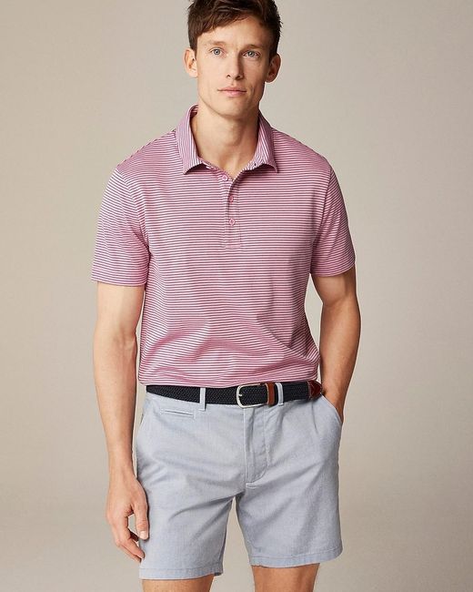J.Crew Purple Performance Polo Shirt With Coolmax for men