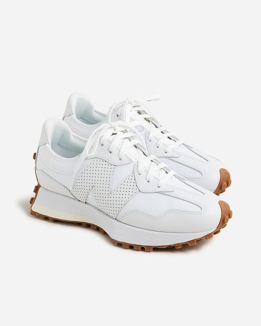 J.Crew White New Balance 327 Sneakers