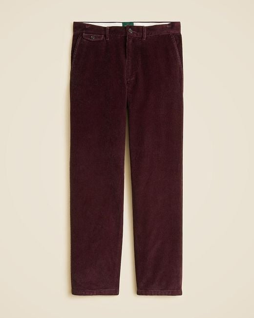 Men's Purple Classic-Fit 10-Wale Corduroy Trouser