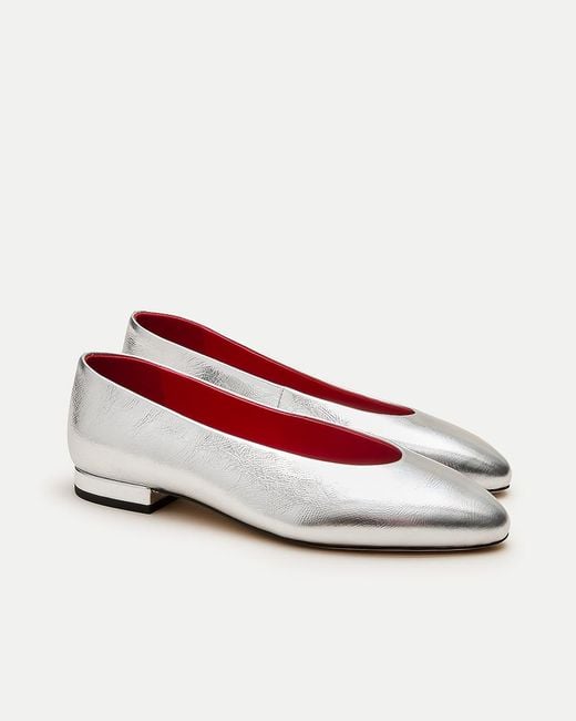 J.Crew White Bea Ballet Flats