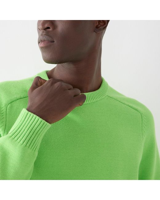 J.Crew Heritage Cotton Crewneck Sweater in Green for Men | Lyst