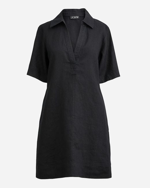 J.Crew Black Petite Bungalow Popover Dress