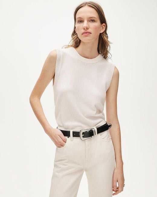 J.Crew Natural Cashmere Sweater Shell