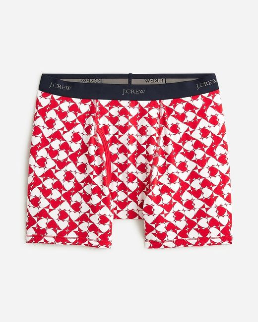 J.Crew Red Stretch 4" Boxer Briefs for men