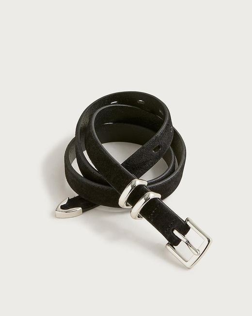 J.Crew Pink Thin Suede Belt