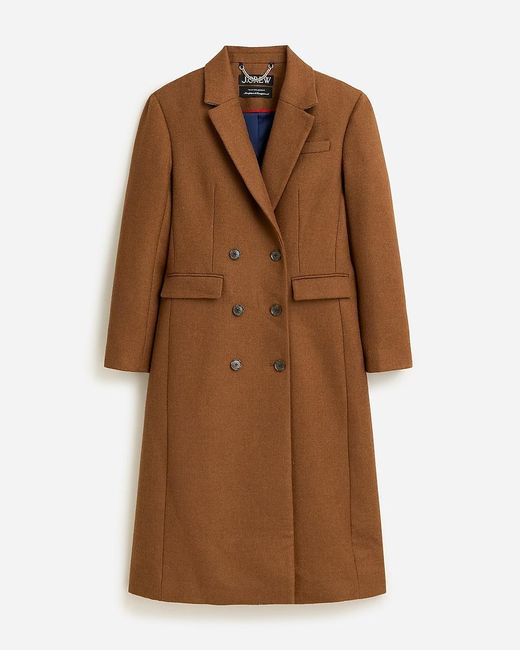 J.Crew Multicolor Petite Double-Breasted Topcoat