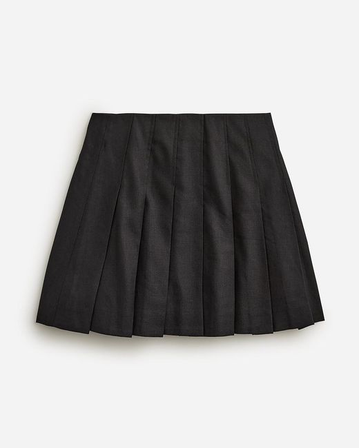 J.Crew Black Pleated Mini Skirt