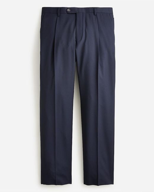 J.Crew Blue Kenmare Pleated Suit Pant for men