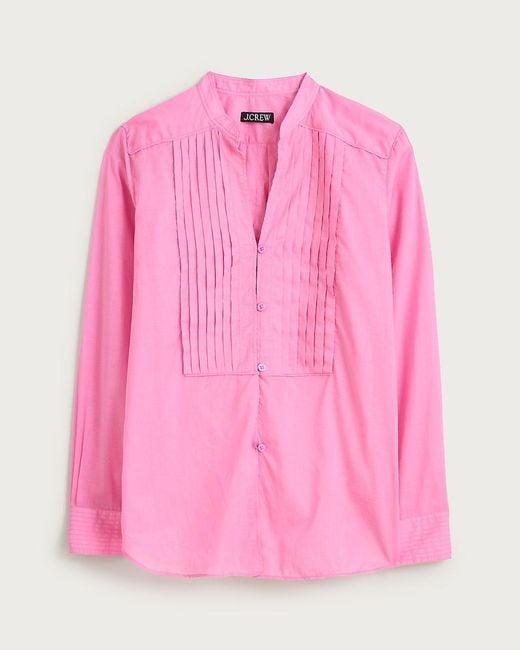 J.Crew Pink Pintuck Top