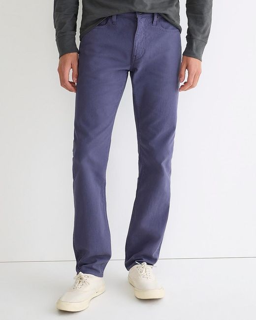 J.Crew Blue 484 Slim-Fit Garment-Dyed Five-Pocket Pant for men