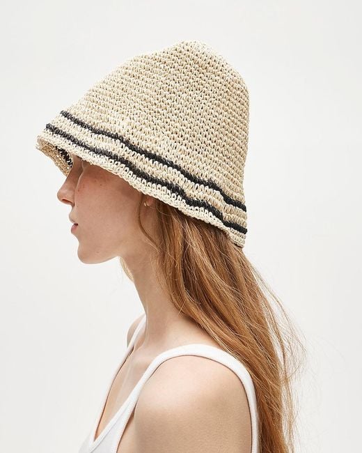 J.Crew Natural Straw Bucket Hat