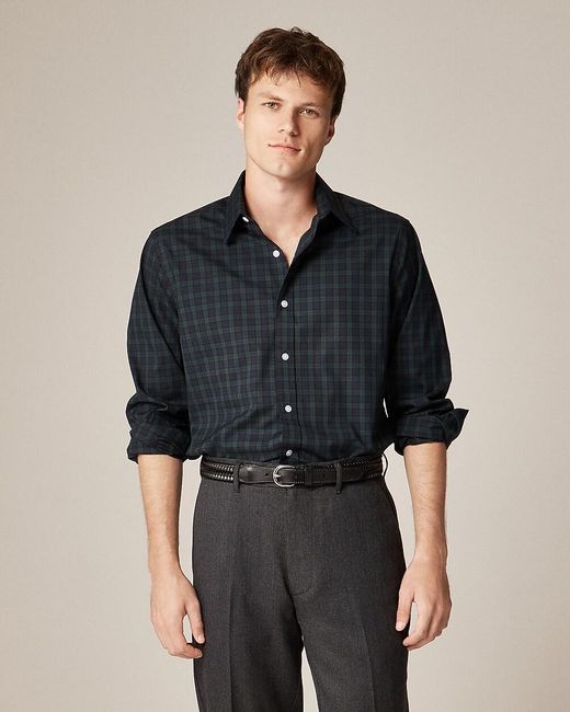 J.Crew Bowery Wrinkle-Free Dress Shirt With Point Collar in Black for Men | Lyst J.Crew Bowery Wrinkle-Free Dress Shirt With Point Collar in Black for Men | Lyst