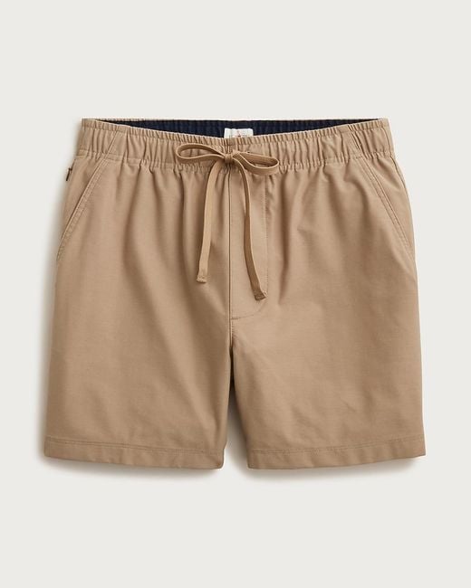 J.Crew Natural "5" Everyday Tech Drawstring Short" for men