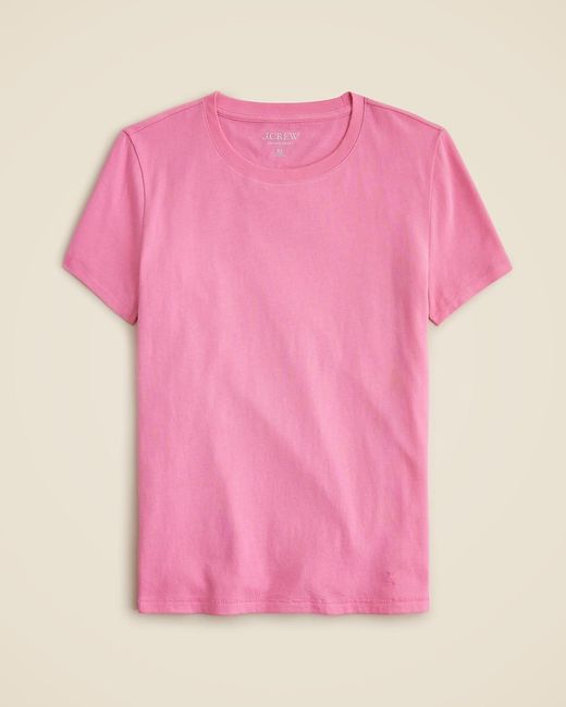 J.Crew Pink Vintage Jersey Classic-Fit Crewneck T-Shirt