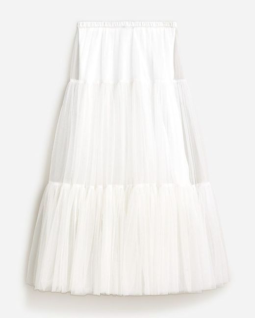 J crew white tulle skirt hotsell