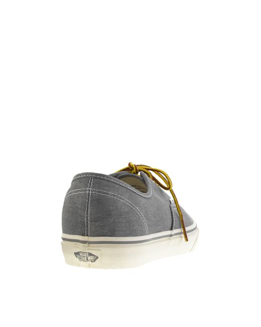 vans j crew washed canvas authentic