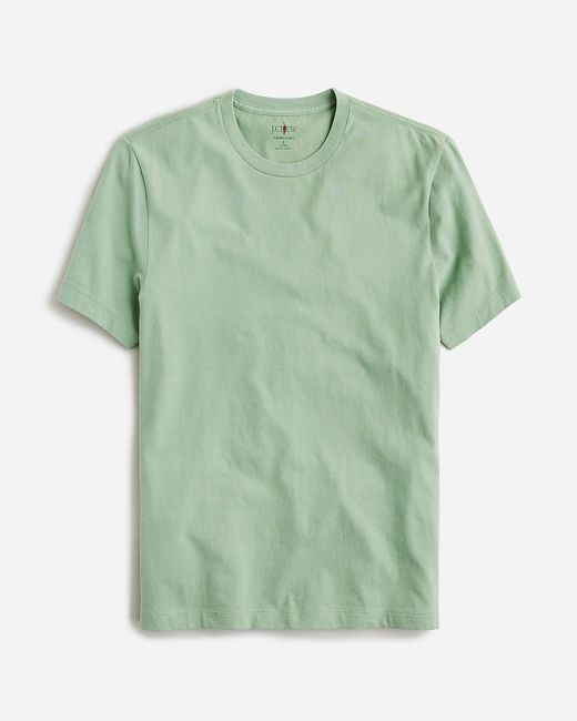 J.Crew Green Slim Sueded Cotton T-Shirt for men