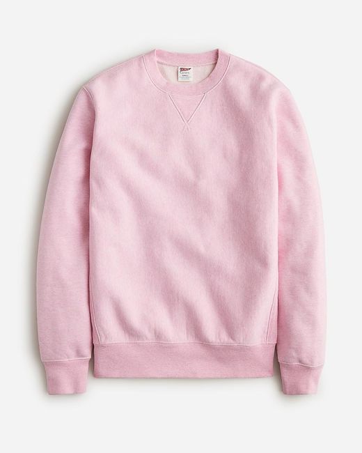 J.Crew Pink Heritage 14 Oz. Fleece Sweatshirt for men