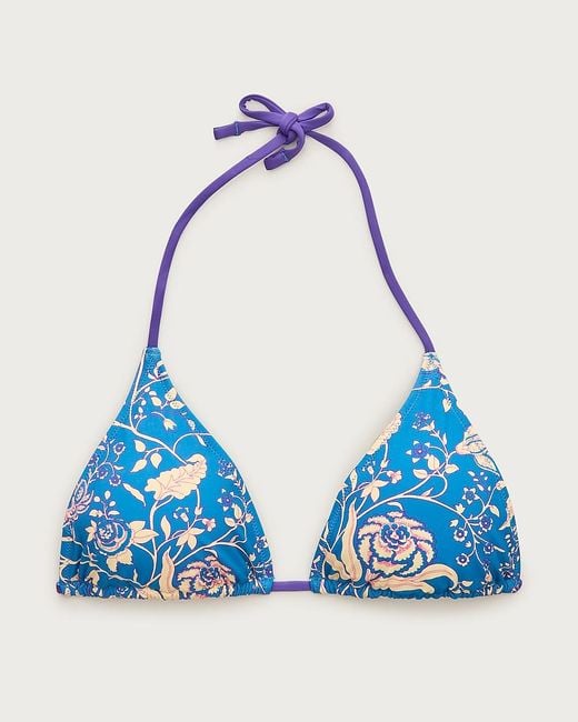 J.Crew Blue Perfect String Bikini Top