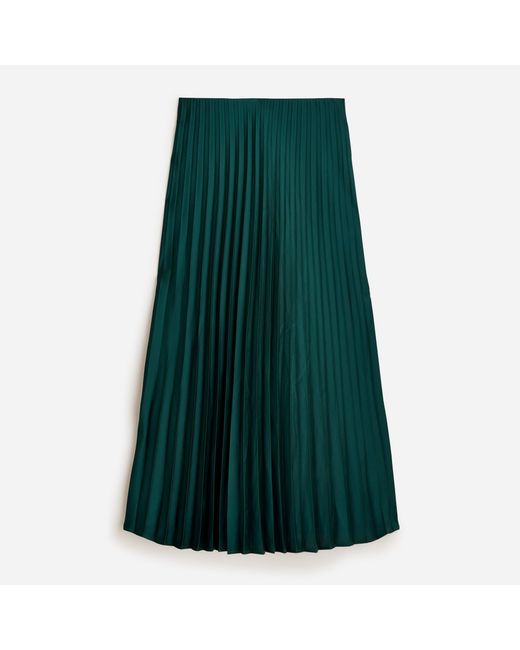 J crew top green pleated skirt