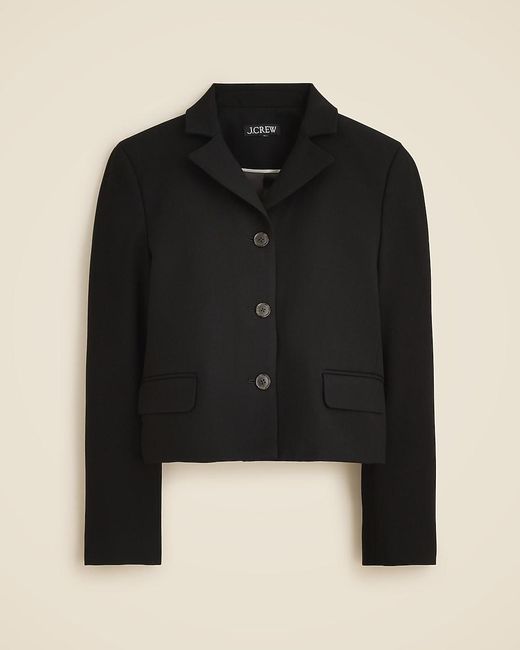 J.Crew Black Cropped Lady Blazer