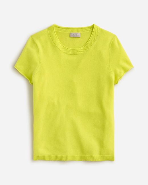 J.Crew Green Cashmere Relaxed T-Shirt