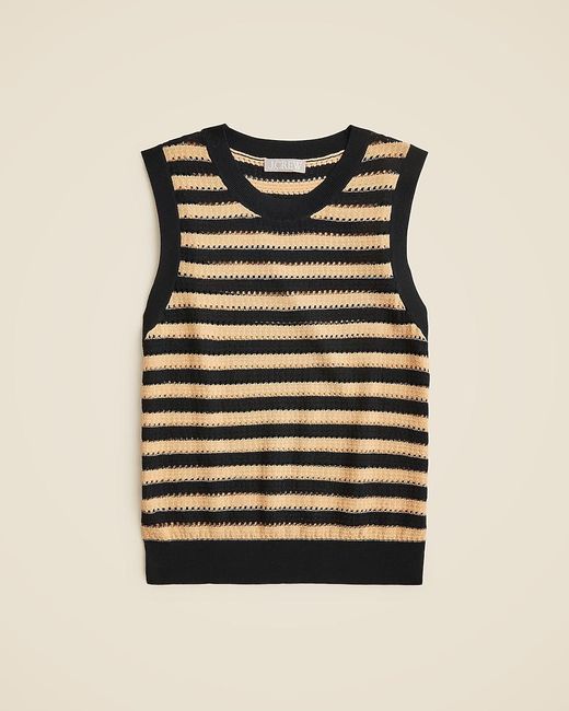 J.Crew Natural Pointelle-Stitch Sweater Shell