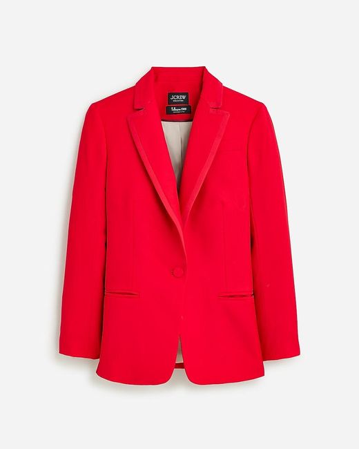 J.Crew Red Collection Tipped Tuxedo Blazer