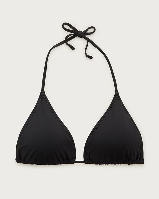 J.Crew Black Perfect String Bikini Top
