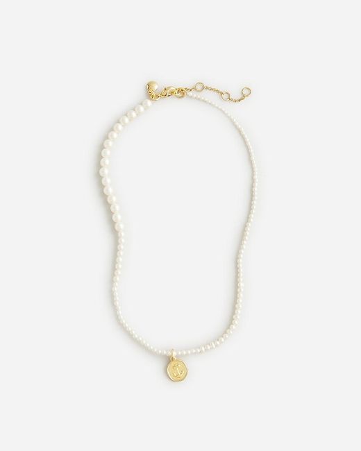 J.Crew White Anchor-Charm Necklace