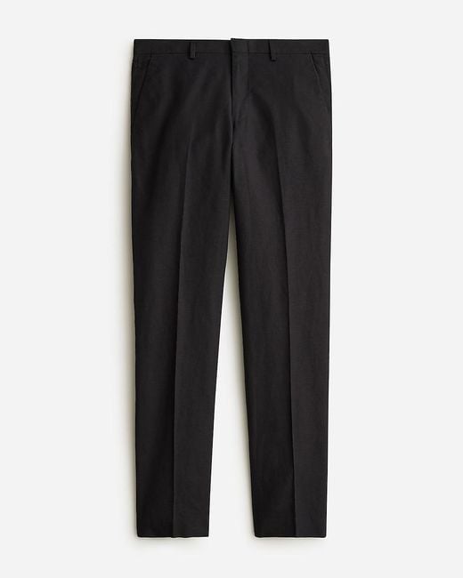 J.Crew Black Ludlow Slim-Fit Unstructured Suit Pant for men
