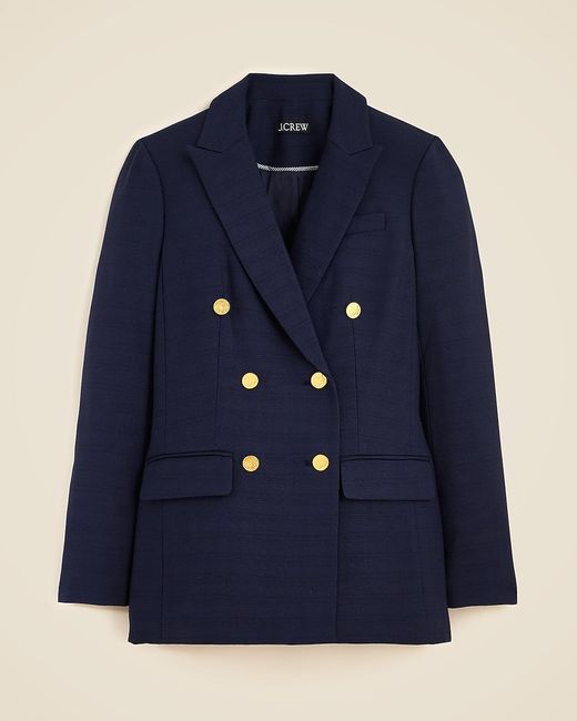 J.Crew Blue Double-Breasted Blazer