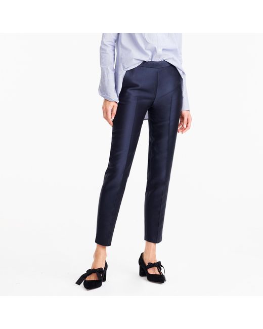 J.Crew Blue Collection Cigarette Pant In Heavy Shantung