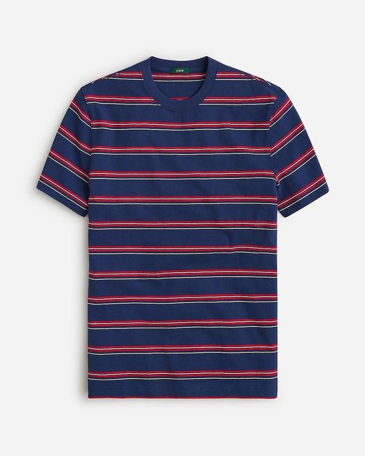 J.Crew Blue Relaxed Premium-Weight Cotton T-Shirt for men
