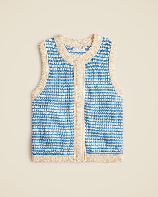 J.Crew Blue Cropped Sweater Shell