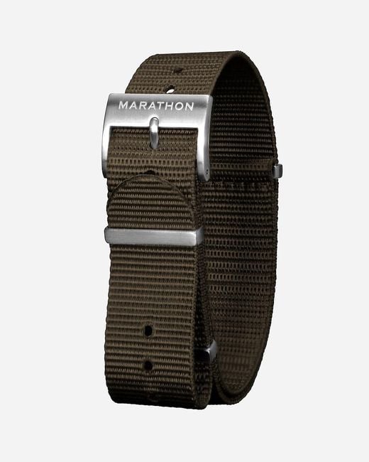 J.Crew Black Marathon Watch Company 20Mm Nylon Defense Standard Watch Strap for men