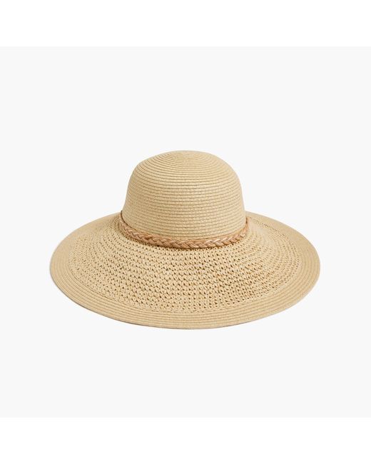 J.Crew Natural Straw Hat With Wrapped Rope