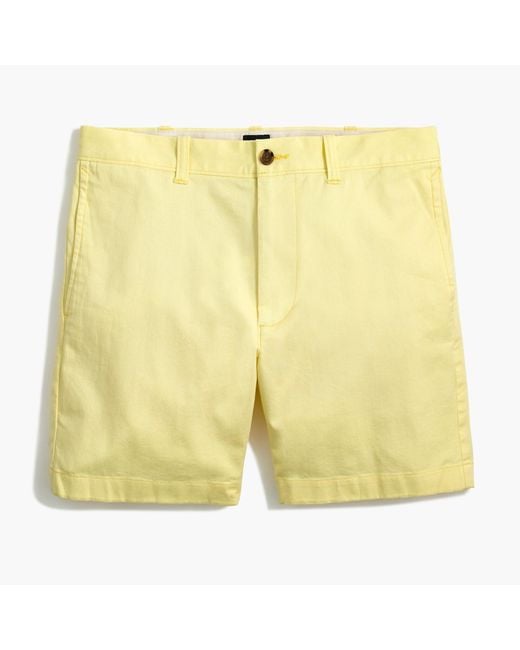 J.Crew 5" Flex Chino Short in Yellow for Men Lyst