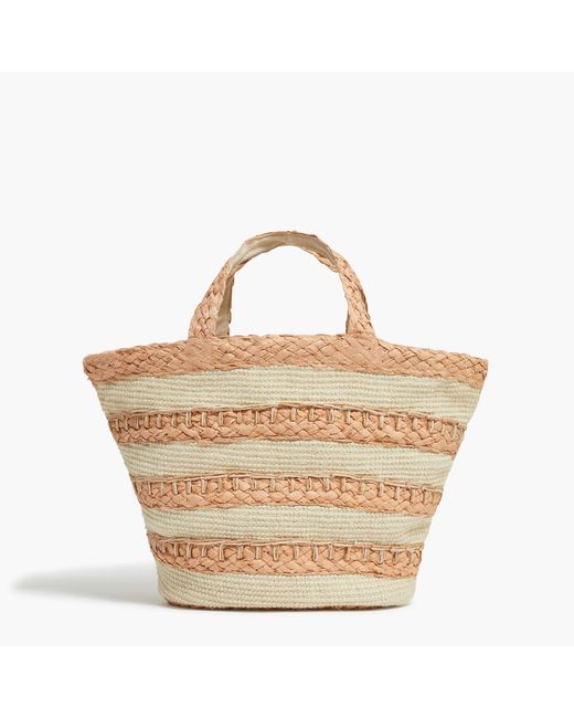 J.Crew Straw Tote Bag in Metallic Lyst
