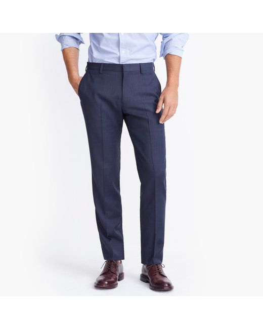 J.Crew Slim Thompson Suit Pant In Worsted Wool in Blue for Men Lyst
