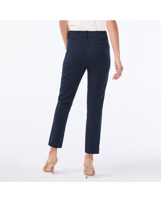 J.Crew Synthetic Slim Cropped Ruby Pant In Stretch Twill in Navy (Blue ...