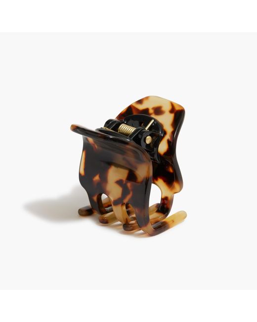 J.Crew Small Tortoise Claw Hair Clip in Black Lyst